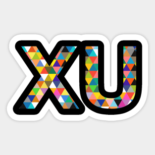 Xu, name, typography Sticker